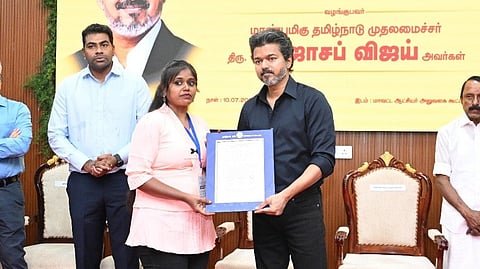 CM Vijay Grants Govt Jobs to 31 Families of TVK Rally Victims
