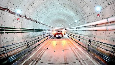 The world's longest undersea highway tunnel in china