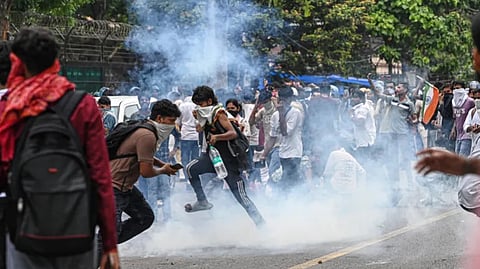 Students critically injured by pellet guns during the student protest