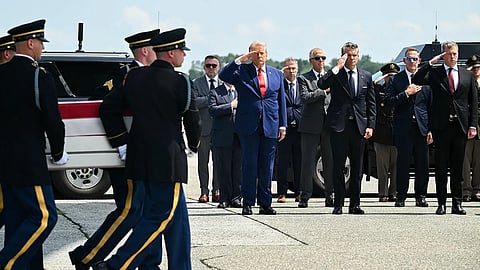 Trump Pays Tearful Tribute to Four US Soldiers Killed in Iran War