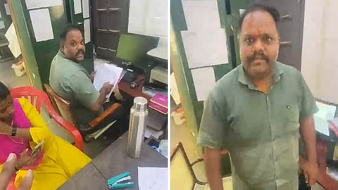 தஞ்சாவூரில் பணிநீக்கம் செய்யப்பட்ட நபர் அரசு அலுவலகத்தில் வேலை பார்த்ததால் மோதல்