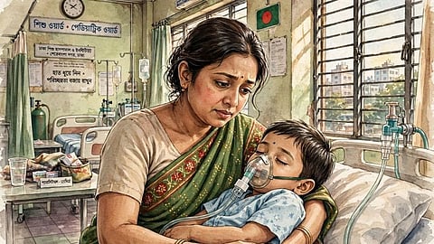 வங்கதேசத்தில் தீவிரமடைந்துள்ள தட்டம்மை நோய்