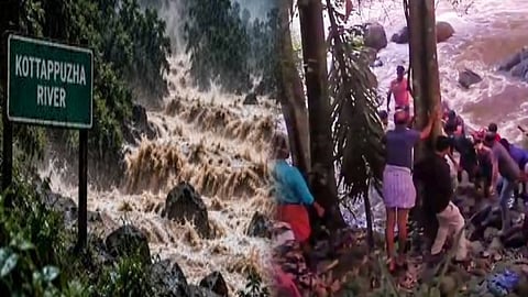 massive flood in an area of Kerala
