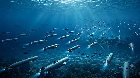 China record 116 vehicles navigated together without human input underwater drone swarms