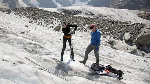 melting of glaciers in the Alps has increased to unprecedented level