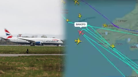 British Airways flight suddenly fall