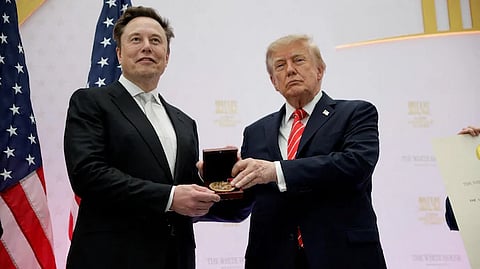 Donald Trump calls Elon Musk presents him science medal