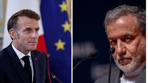 Emmanuel Macron & Abbas Araghchi