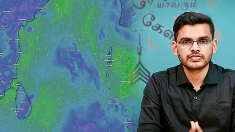 A low-pressure area in bay of bengal move towards Tamil Nadu