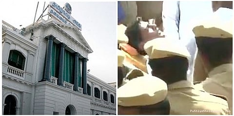 போர்க்களமான சட்டப்பேரவை: மயக்கமடைந்த பேரவை ஊழியர்