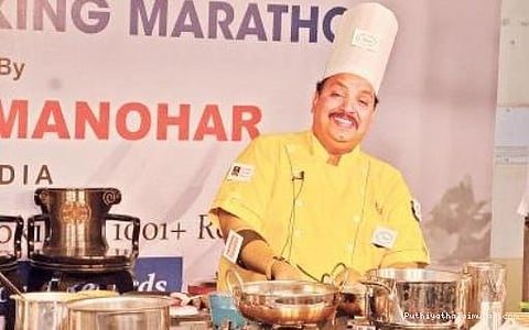 57 மணி நேரம் சமையல்: இந்தியர் சாதனை