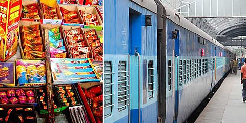 ரயில்களில் பட்டாசு: 3 வருட சிறை, ரூ.3 ஆயிரம் அபராதம்