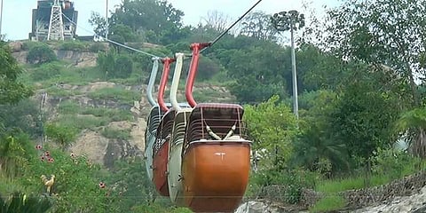 பழனியில் மீண்டும் தொடங்கிய ரோப்கார் சேவை