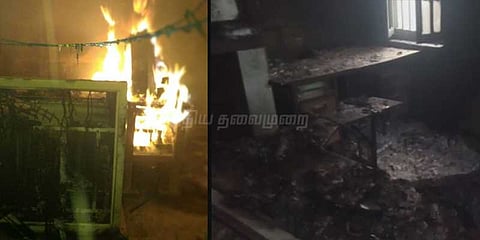 ரயில் நிலையத்திற்கு தீ வைத்து அதிகாரிகளைக் கடத்திய மாவோயிஸ்ட்கள்