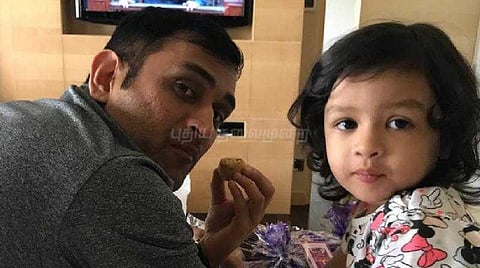 தோனி மகளின் கிறிஸ்துமஸ் வாழ்த்து!