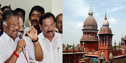 ஓபிஎஸ் அணி 11 எம்எல்ஏக்களை தகுதிநீக்க முடியாது - உயர்நீதிமன்றம்