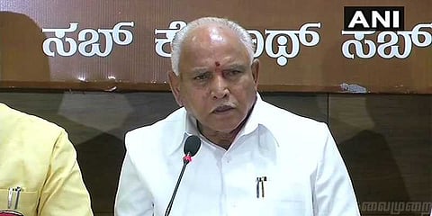 ஆட்சி அமைக்க ஆளுநரிடம் உரிமை கோரினார் எடியூரப்பா