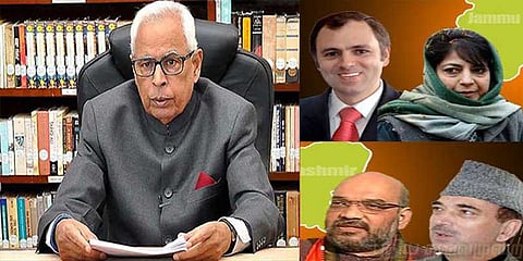 காஷ்மீரில் ஆளுநர் ஆட்சியா? - அடுத்தடுத்த திருப்பங்கள்