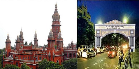 மெரினாவில் எம்.ஜி.ஆர் வளைவு திறக்க உயர்நீதிமன்றம் தடை