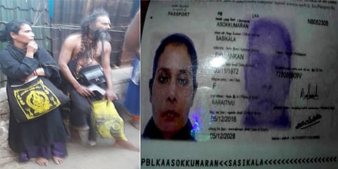 சபரிமலையில் இலங்கை பெண் கணவருடன் சாமி தரிசனமா ?