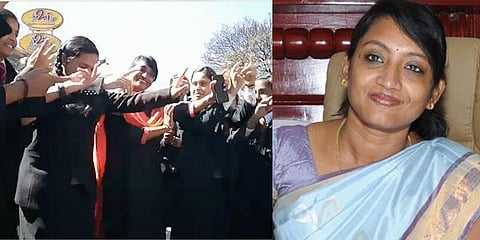 மாணவிகளுடன் சாலையில் நடனமாடிய ஆட்சியர் இன்னசென்ட் திவ்யா