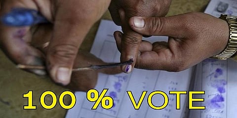 100 % வாக்குப்பதிவை வலியுறுத்தி விதவிதமான விழிப்புணர்வு நிகழ்ச்சிகள் !