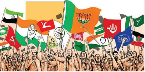 “இந்திய அரசியல் கட்சிகளை மக்கள் அதிகம் நம்புவதில்லை” - கருத்துகணிப்பு