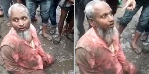மாட்டிறைச்சி விற்பனை செய்த முதியவரை கண்மூடித்தனமாக தாக்கிய கும்பல்!