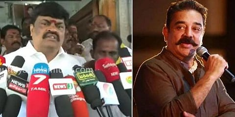 விஷத்தை கக்கும் கமலின் நாக்கை அறுக்க வேண்டும் - ராஜேந்திர பாலாஜி