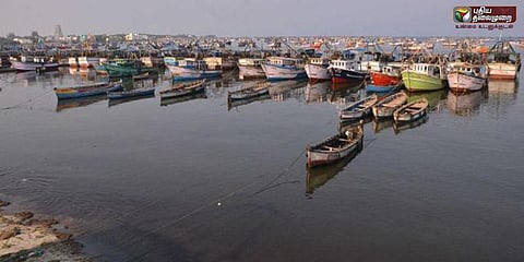 வலைகள் பறிமுதலுக்கு எதிர்ப்பு... கடலூரில் மீனவர்கள் போராட்டம்