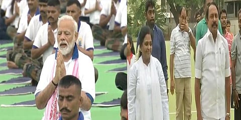 நாடு முழுவதும் கொண்டாடப்பட்ட சர்வதேச யோகா தினம்