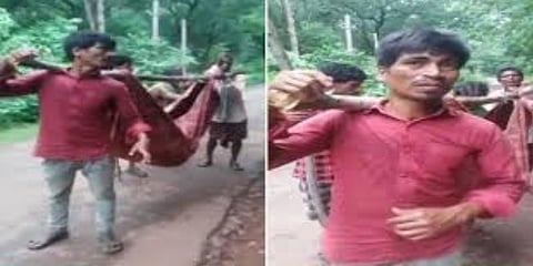 மறுக்கப்பட்ட வேன் வசதி : இறந்தவரின் உடலை சுமந்து சென்ற குடும்பத்தினர்