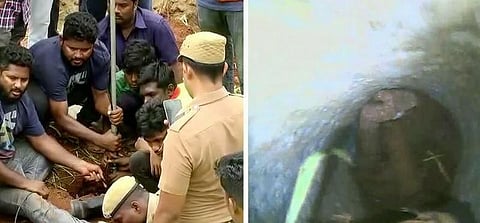 போர்வெல் அருகே சுரங்கம்போன்று மற்றொரு குழி: சுர்ஜித்தை மீட்க புதிய திட்டம்