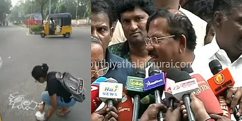 “கோலத்தில் சொன்ன கருத்து அலங்கோலமாக இருந்ததால் கைது” - மாஃபா பாண்டியராஜன்