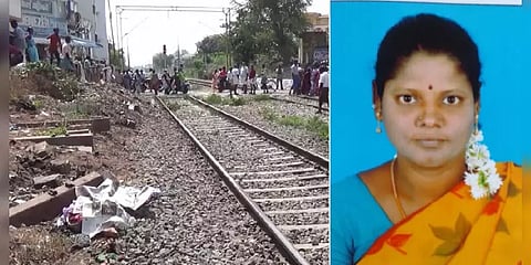 செல்போன் பேசிக்கொண்டே தண்டவாளத்தை கடந்ததால் விபரீதம்