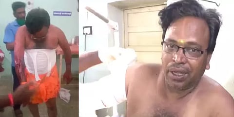 பதவி ஆசைக்காக தன்னை தானே வெட்டிக்கொண்ட இந்து மக்கள் கட்சி நிர்வாகி