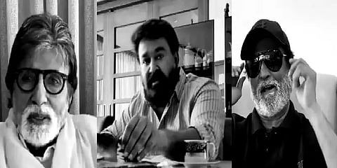 ''வீட்டுக்குள் இருந்தால்தான் பாதுகாப்பு'' - குறும்படம் வெளியிட்ட இந்திய சூப்பர் ஸ்டார்ஸ்