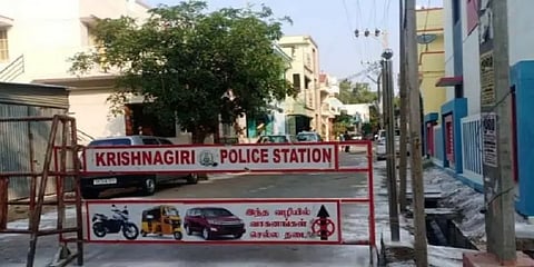 கிருஷ்ணகிரியில் கொரோனா தொற்று உறுதியான முதியவர் உட்பட 5 பேர் மீது வழக்குப்பதிவு