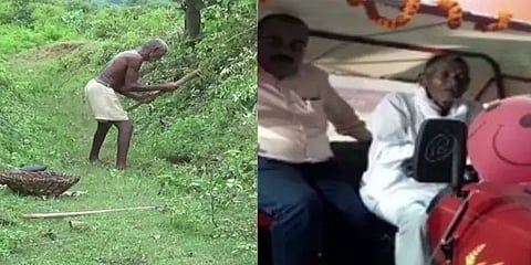 கிராமத்திற்கு கால்வாய் வெட்டிய முதியவர்: டிராக்டர் பரிசளித்த ஆனந்த் மஹிந்த்ரா