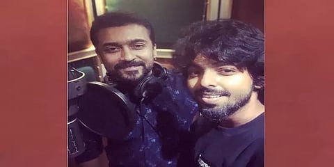 நிகழ்கால விஷயங்களை முந்திக்கொண்டு தருபவர் ஜி.வி பிரகாஷ்: பாராட்டிய சூர்யா