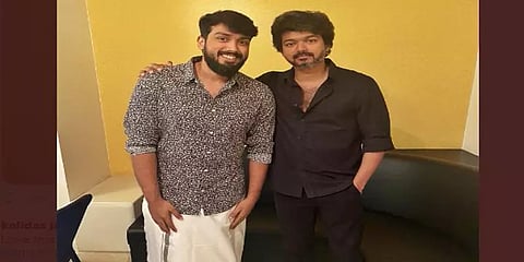 'மாஸ்டரை சந்தித்த மாணவர்' - விஜய்யை சந்தித்த காளிதாஸ் ஜெயராம்