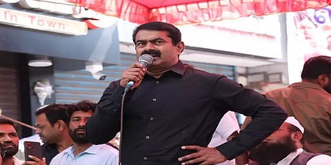இனப்படுகொலை குற்றத்திலிருந்து இலங்கையை காப்பாற்றும் வகையில் தீர்மானம்: சீமான் கண்டனம்