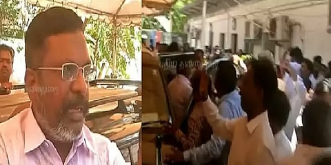 6 தொகுதிகளை ஏற்க மாட்டோம் - விசிகவினர் ஆர்ப்பாட்டம்