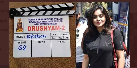 ’த்ரிஷ்யம் 2’ தெலுங்கு ரீமேக்கில் இணைந்த நடிகை பூர்ணா!