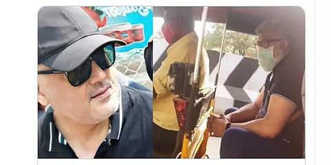 ஆட்டோவில் செல்லும் நடிகர் அஜித்! - வைரல் வீடியோ
