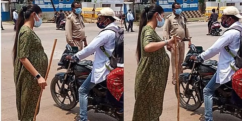 கொரோனா விதிமீறும் மக்களை நெறிப்படுத்தும் கர்ப்பிணி டிஎஸ்பி ஷில்பா - வைரலாகும் வீடியோ