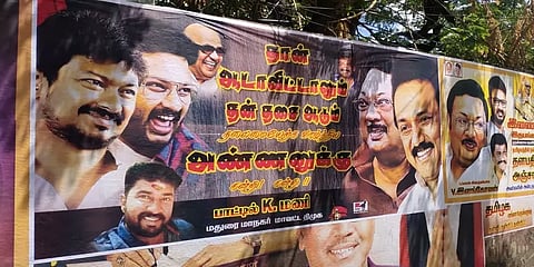 மு.க.ஸ்டாலினை வாழ்த்திய முக.அழகிரிக்கு நன்றி - மதுரையில் திமுகவினர் ஒட்டிய சுவரொட்டிகள்