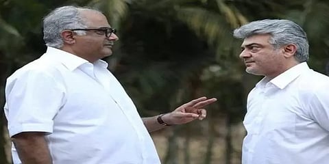 மூன்றாவது முறையாக எச்.வினோத், போனிகபூருடன் இணையும் அஜித்? - கசியும் #Thala61 அப்டேட்