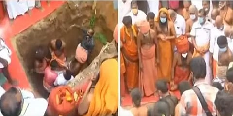 மதுரை ஆதீனம் அருணகிரிநாதரின் உடல் நல்லடக்கம்