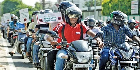 ”ஹெல்மெட் பயன்பாடு 72% இருந்து 86% ஆக உயர்ந்துள்ளது” - சென்னை போக்குவரத்து காவல்துறை